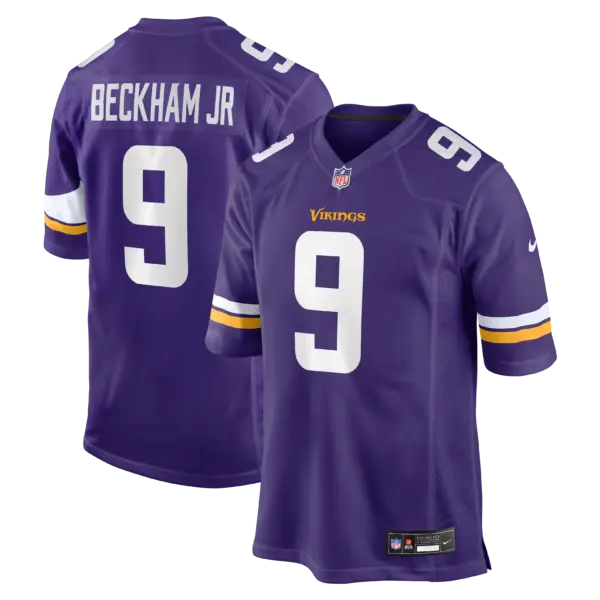 Minnesota Vikings Odell Beckham Jr. Game Jersey - All Stitched - Purple