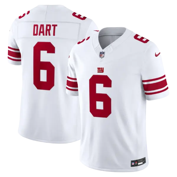 New York Giants Jaxson Dart Vapor Limited Jersey - All Stitched - White