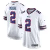 Buffalo Bills D.J. Moore Game Jersey - All Stitched - White