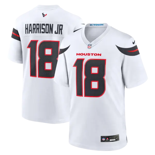 Houston Texans Marvin Harrison Jr. Game Jersey - All Stitched - White