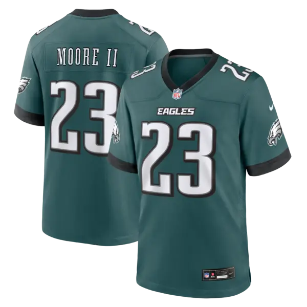 Philadelphia Eagles Kenny Moore II Rivalries Collection Game Jersey - All Stitched - Blue