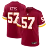 Washington Commanders Austin Keys Game Jersey - All Stitched - Burgundy