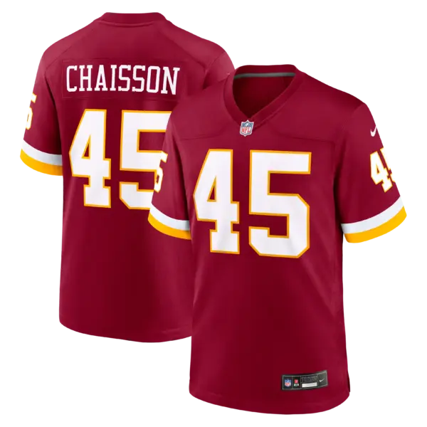 Washington Commanders K'Lavon Chaisson Game Jersey - All Stitched - Burgundy