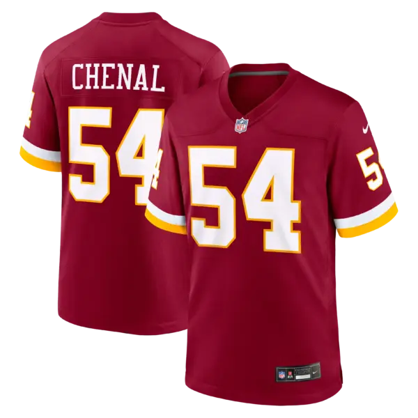 Washington Commanders Leo Chenal Game Jersey - All Stitched - Burgundy