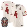 Kansas City Chiefs Rashee Rice Dia de los Muertos Vapor Limited Jersey - All Stitched - Bone