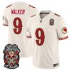 Kansas City Chiefs Kenneth Walker Dia de los Muertos Vapor Limited Jersey - All Stitched - Bone
