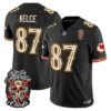 Kansas City Chiefs Travis Kelce Dia de los Muertos Vapor Limited Jersey - All Stitched - Black