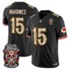 Kansas City Chiefs Patrick Mahomes Dia de los Muertos Vapor Limited Jersey - All Stitched - Black