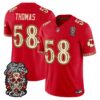 Kansas City Chiefs Derrick Thomas Dia de los Muertos Vapor Limited Jersey - All Stitched - Red