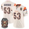 Denver Broncos Randy Gradishar Dia de los Muertos Vapor Limited Jersey - All Stitched - Bone