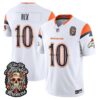 Denver Broncos Bo Nix Dia de los Muertos Vapor Limited Jersey - All Stitched - White