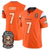 Denver Broncos John Elway Dia de los Muertos Vapor Limited Jersey - All Stitched - Orange