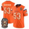 Denver Broncos Randy Gradishar Dia de los Muertos Vapor Limited Jersey - All Stitched - Orange