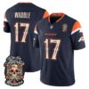 Denver Broncos Jaylen Waddle Dia de los Muertos Vapor Limited Jersey - All Stitched - Navy