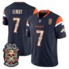 Denver Broncos John Elway Dia de los Muertos Vapor Limited Jersey - All Stitched - Navy