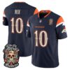 Denver Broncos Bo Nix Dia de los Muertos Vapor Limited Jersey - All Stitched - Navy