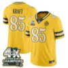 Green Bay Packers Tucker Kraft 2026 Rivalries 4X Champs Vapor Jersey - All Stitched - Yellow