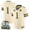 Green Bay Packers Team 2026 Rivalries 4X Champs Vapor Jersey - All Stitched - Cream