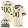 Green Bay Packers 2026 Rivalries 4X Champs Vapor Custom Jersey - All Stitched - Cream