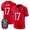 Buffalo Bills Josh Allen Dia de los Muertos Vapor Limited Jersey - All Stitched - Red