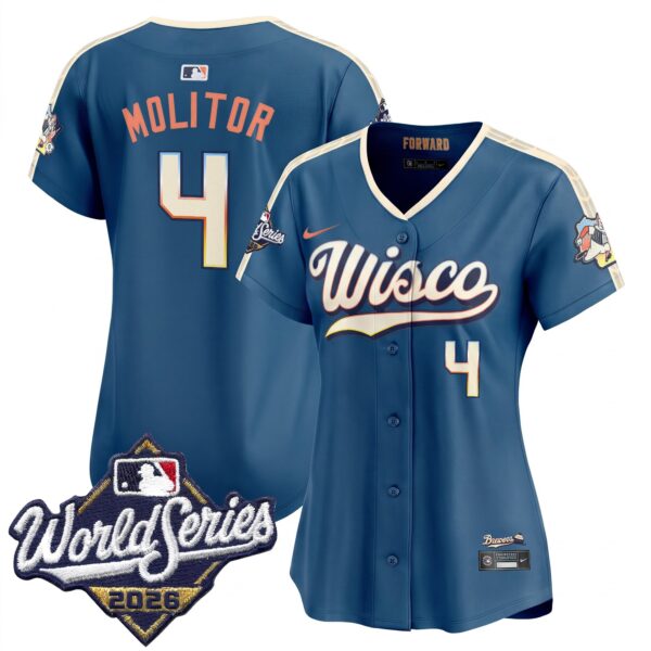 Women's Milwaukee Brewers Paul Molitor 2026 World Series Vapor Premier Limited Jersey - All Stitched - City Connect
