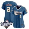Women's Milwaukee Brewers Brice Turang 2026 World Series Vapor Premier Limited Jersey - All Stitched - City Connect
