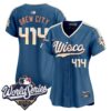 Women's Milwaukee Brewers Brew City 414 2026 World Series Vapor Premier Limited Jersey - All Stitched - City Connect