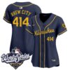 Women's Milwaukee Brewers Brew City 414 2026 World Series Vapor Premier Limited Jersey - All Stitched - Navy