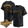 Milwaukee Brewers Jacob Misiorowski 2026 World Series Gothic Edition Vapor Limited Jersey - All Stitched - Black Gold