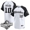 Milwaukee Brewers Sal Frelick 2026 World Series Gothic Edition Vapor Limited Jersey - All Stitched - Alternate