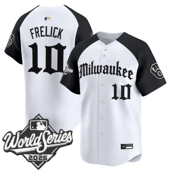 Milwaukee Brewers Sal Frelick 2026 World Series Gothic Edition Vapor Limited Jersey - All Stitched - Alternate