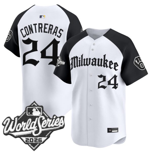 Milwaukee Brewers William Contreras 2026 World Series Gothic Edition Vapor Limited Jersey - All Stitched - Alternate