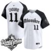 Milwaukee Brewers Jackson Chourio 2026 World Series Gothic Edition Vapor Limited Jersey - All Stitched - Alternate