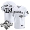 Milwaukee Brewers Brew City 414 2026 World Series Gothic Edition Vapor Limited Jersey - All Stitched - White