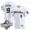 Milwaukee Brewers Jake Bauers 2026 World Series Gothic Edition Vapor Limited Jersey - All Stitched - White