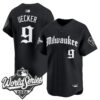 Milwaukee Brewers Bob Uecker 2026 World Series Gothic Edition Vapor Limited Jersey - All Stitched - Black