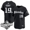 Milwaukee Brewers Robin Yount 2026 World Series Gothic Edition Vapor Limited Jersey - All Stitched - Black