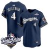 Milwaukee Brewers Paul Molitor 2026 World Series Throwback Vapor Limited Jersey - All Stitched - Navy