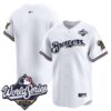 Milwaukee Brewers Team 2026 World Series Throwback Vapor Limited Jersey - All Stitched - White