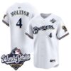 Milwaukee Brewers Paul Molitor 2026 World Series Throwback Vapor Limited Jersey - All Stitched - White