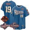 Milwaukee Brewers Robin Yount 2026 NL Champions Bob Uecker Patch Vapor Jersey - All Stitched - City Connect