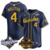 Milwaukee Brewers Paul Molitor 2026 World Series Bob Uecker Patch Vapor Limited Jersey V2 - All Stitched - Navy
