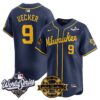 Milwaukee Brewers Bob Uecker 2026 World Series Bob Uecker Patch Vapor Limited Jersey V2 - All Stitched - Navy