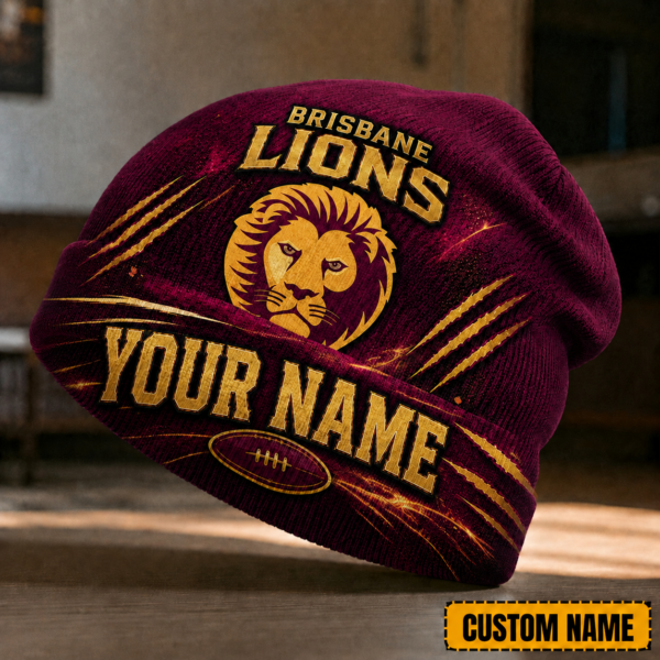 Brisbane Lions Beanie Hat 1