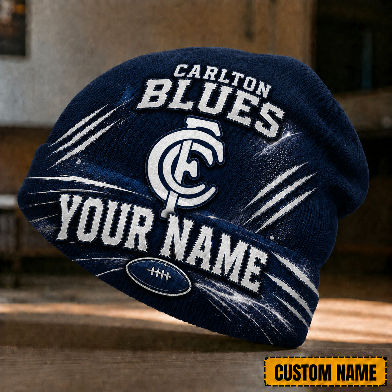 Carlton Blues Beanie Hat 1