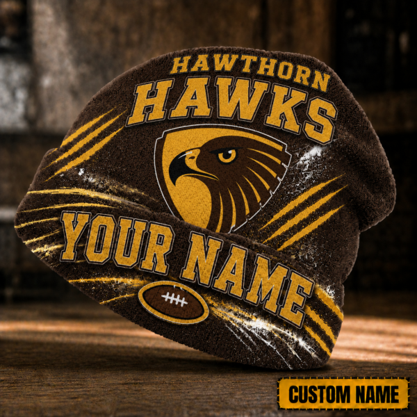 Hawthorn Hawks Beanie Hat 1