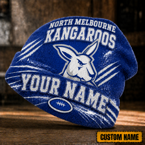 North Melb Kangaroos Beanie Hat 1