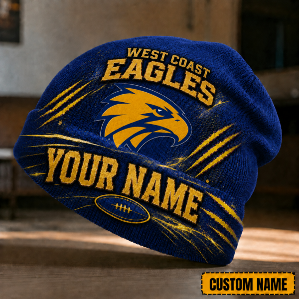 West Coast Eagles Beanie Hat 1