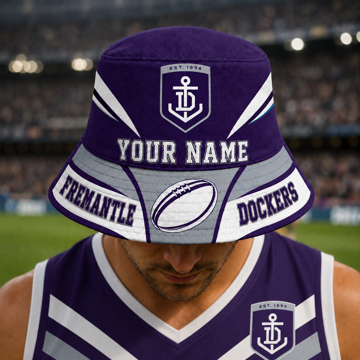Fremantle Dockers Bucket Hat 1 - Image 3