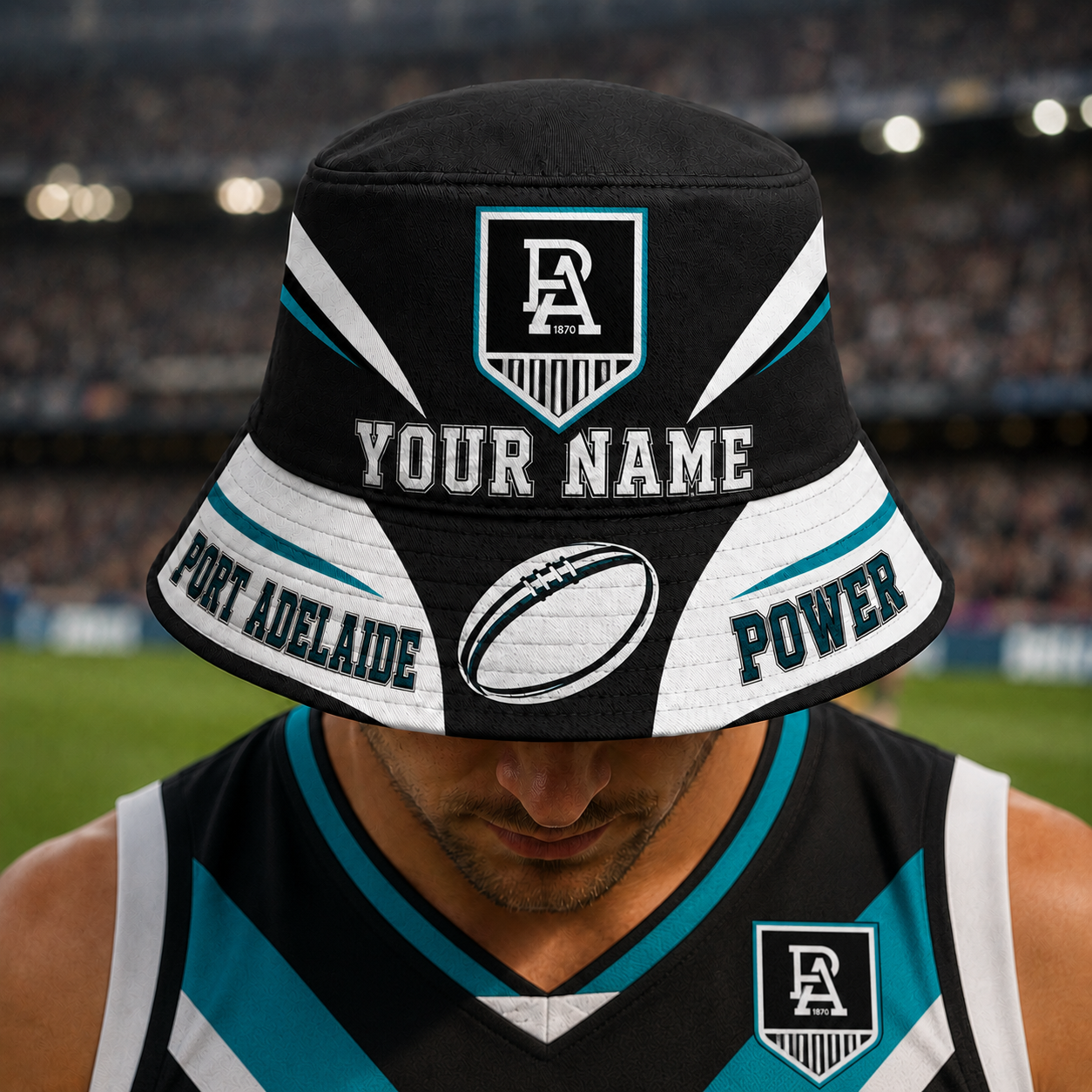 Port Adelaide Power Bucket Hat 1 - Image 3